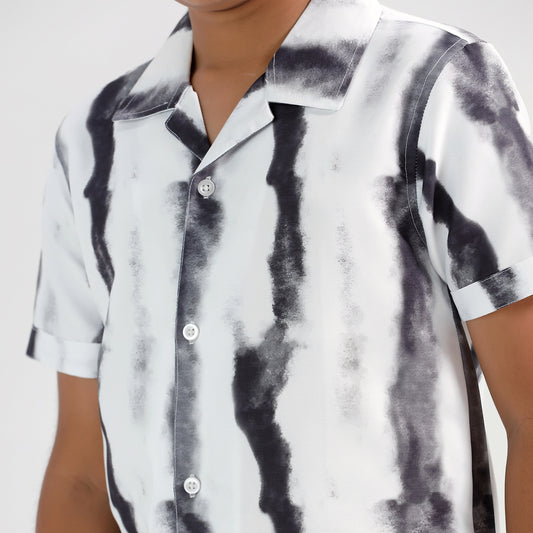 Boys Printed Resort Beach Regular Fit Shirt