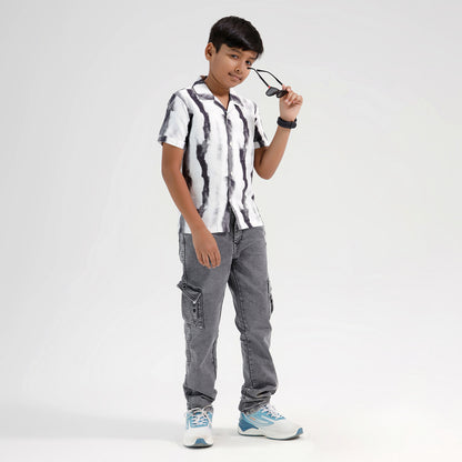 Boys Printed Resort Beach Regular Fit Shirt