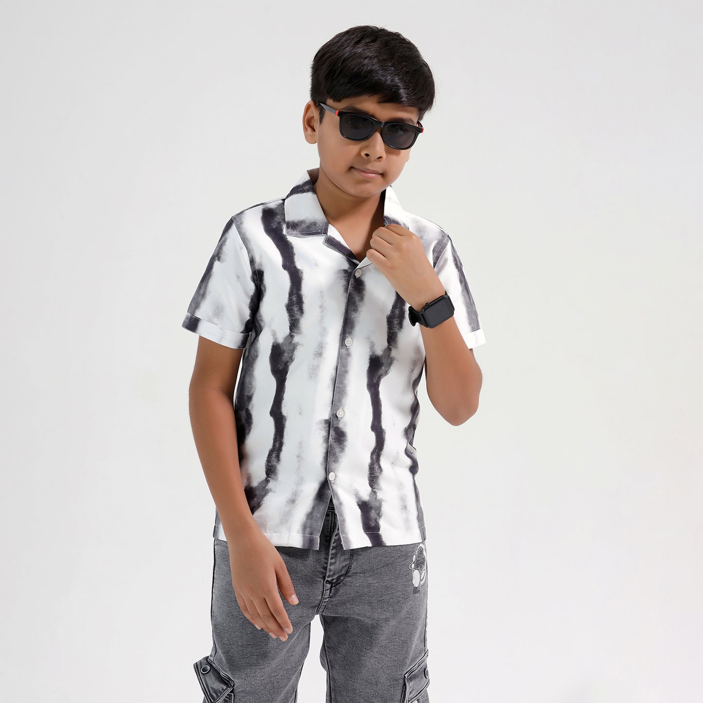 Boys Printed Resort Beach Regular Fit Shirt