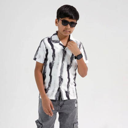 Boys Printed Resort Beach Regular Fit Shirt