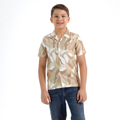Boys Printed Resort Beach Regular Fit Shirt