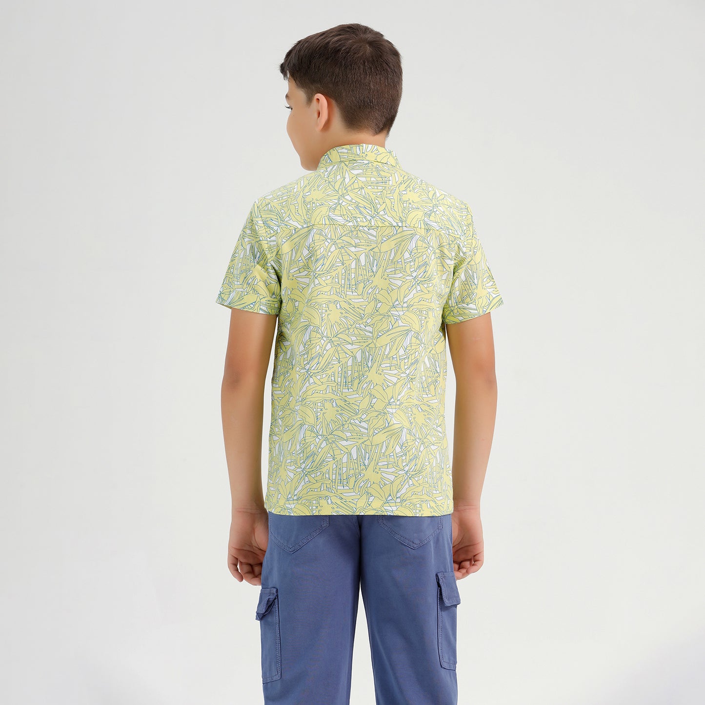 Boys Printed Regular Fit Casual Cotton Shirt