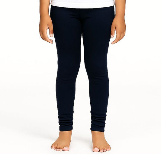 Lycra Cotton Legging for Girls Blue
