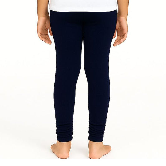 Lycra Cotton Legging for Girls Blue