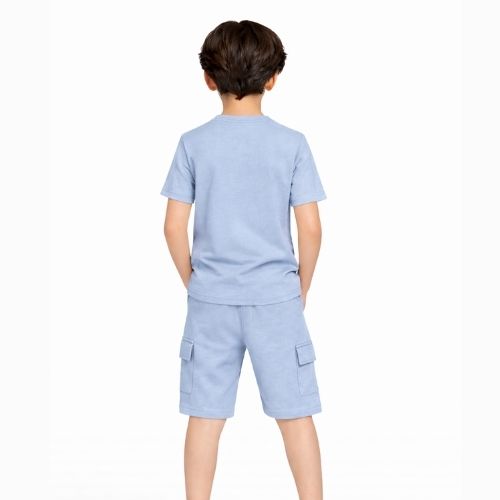 CHILINS Boys Oversized Relax Fit T-Shirt & Shorts Set – Comfortable Casual Wear