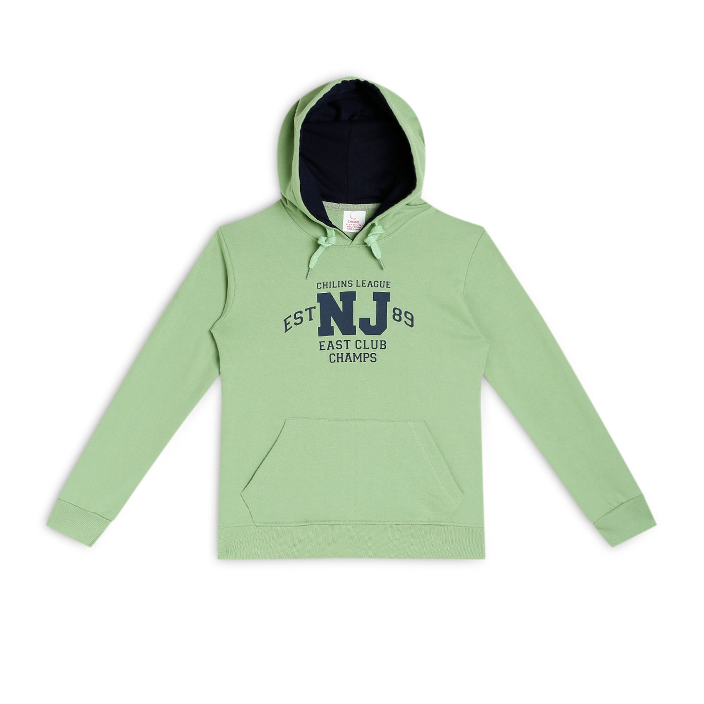 Boys Hooded & Round Neck Full Sleeves Sweatshirt – Green | CHILINS League Printed Sweatshirt
