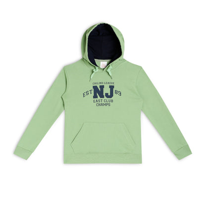 Boys Hooded & Round Neck Full Sleeves Sweatshirt – Green | CHILINS League Printed Sweatshirt