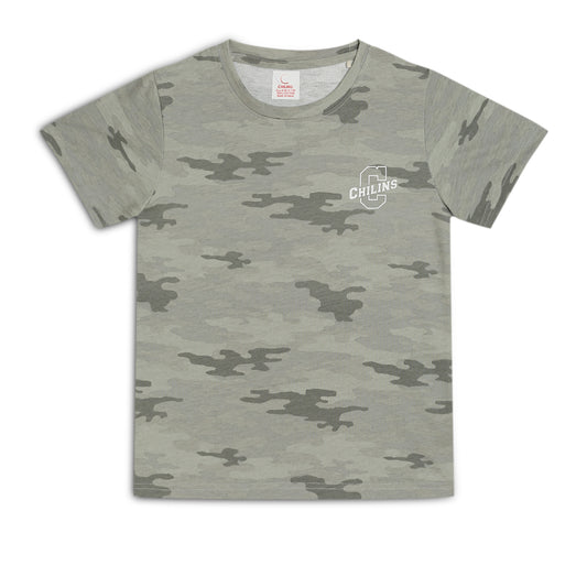 Kids Boy's Girls Regular Round Neck Cotton Fit T-Shirt Grey