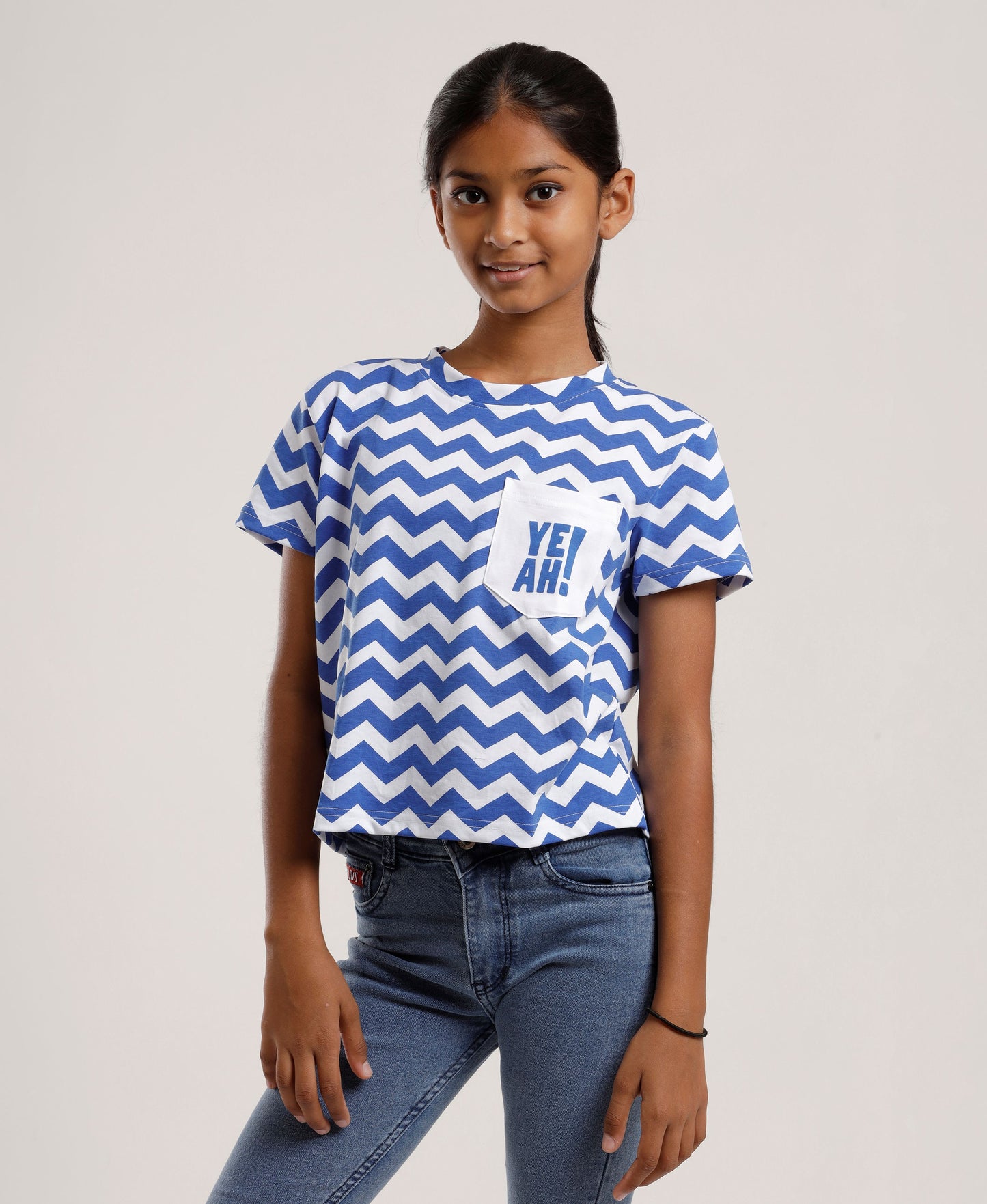 Girls’ Graphic Printed T-Shirt| Crop top | Slogan Tee | Soft Cotton Casual Top for Kids