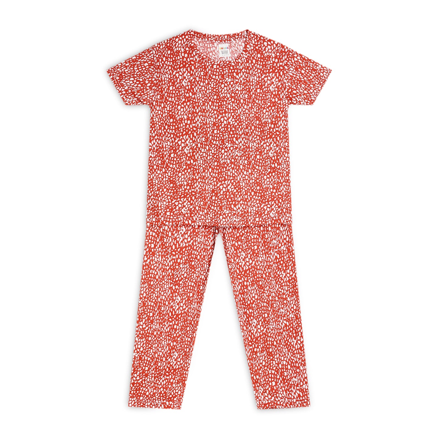 Sleepwear Set | Tshirt Pyjama Pant Set | Nightsuit Set | Girls Cotton Fabric Red