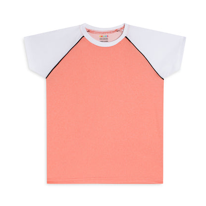 Chilins Kids Sportswear Tshirt, Color - Pink Ranglen