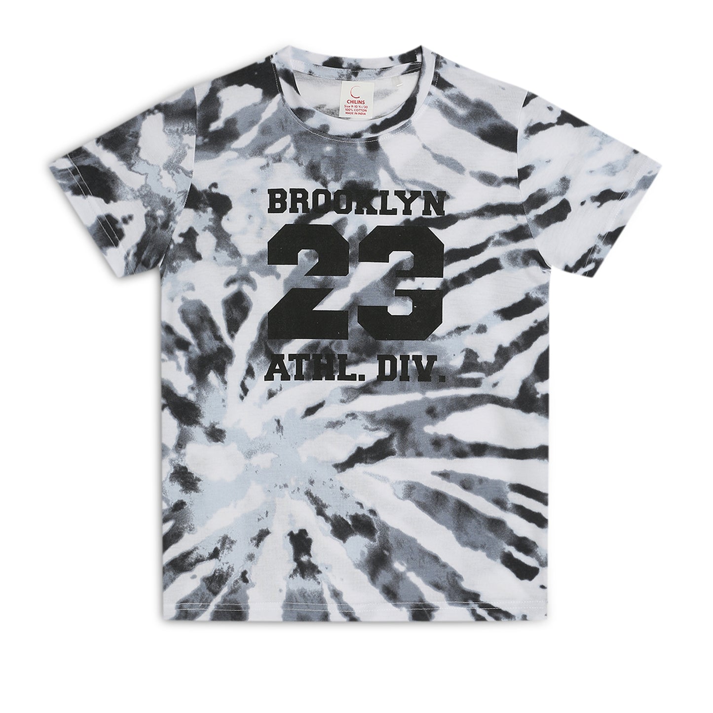 Kids Boy's Girls Regular Round Neck Cotton Fit T-Shirt White Black
