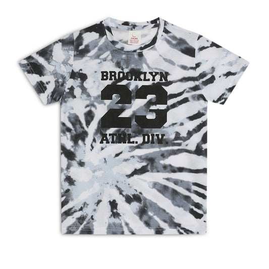 Kids Boy's Girls Regular Round Neck Cotton Fit T-Shirt White Black