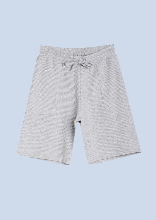 CHILINS Kids’ Light Gray Cotton Shorts – 100% Pure Cotton Casual Wear