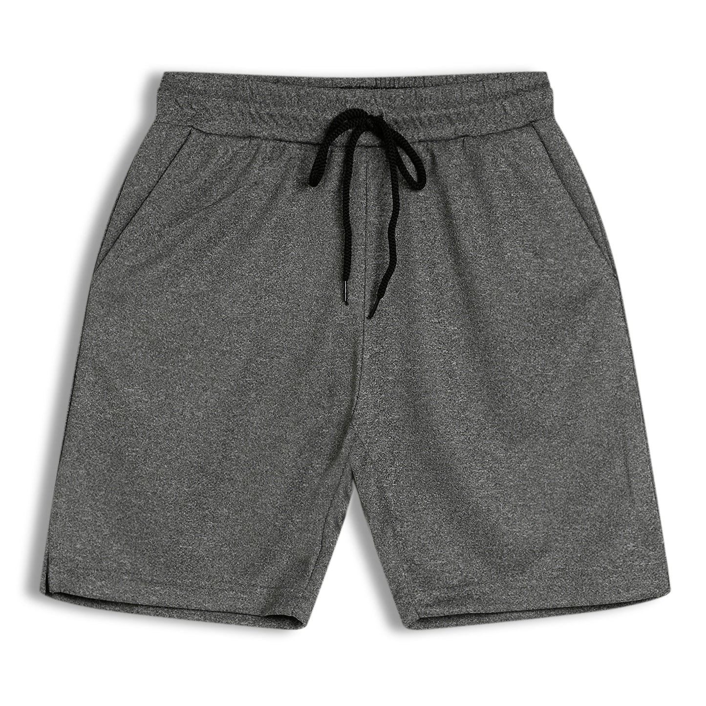 CHILINS Kids Dry Fit Sports Shorts | Grey Activewear Shorts with Drawstring