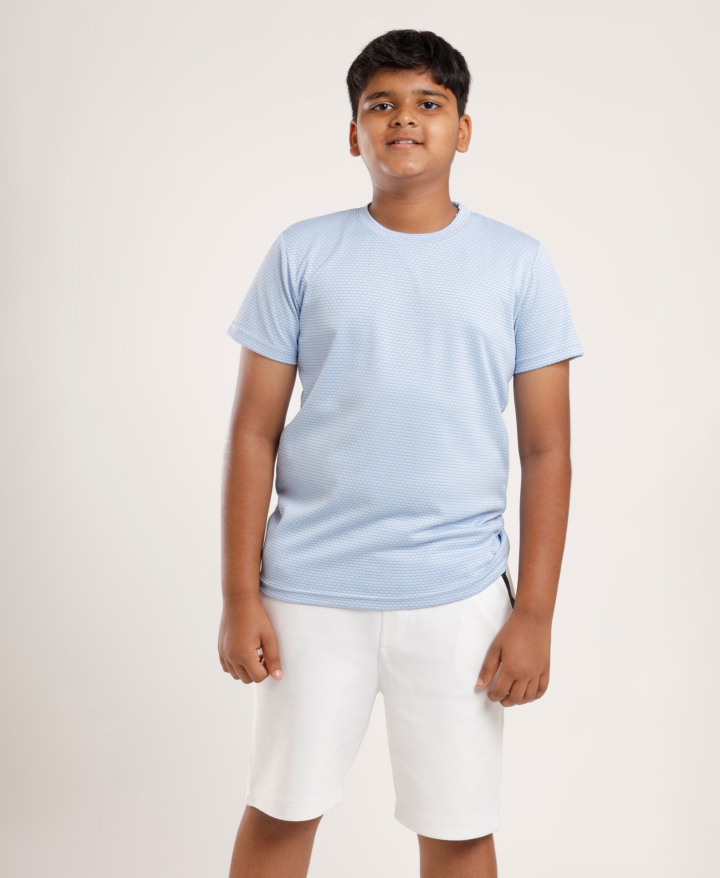 Boys' Light Blue Active Dry-Fit Sports T-Shirt