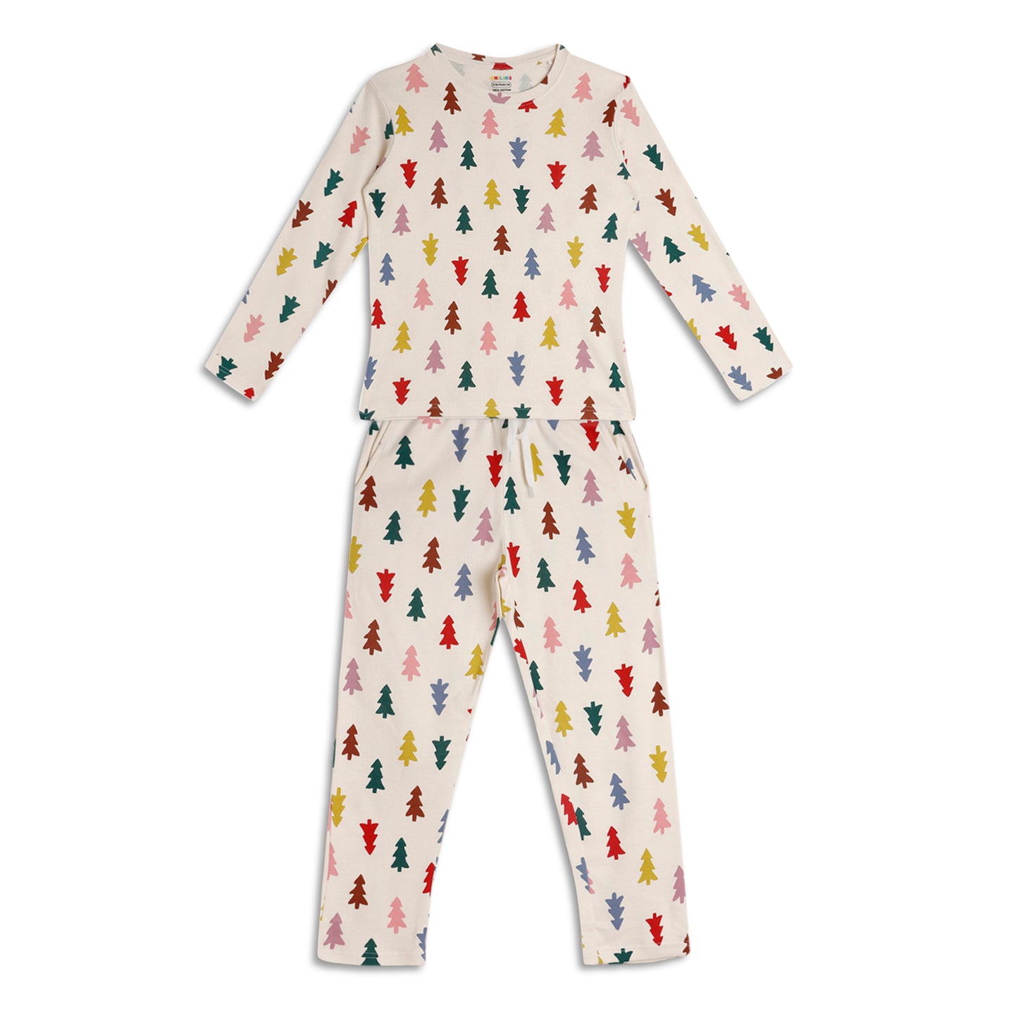 Kids Christmas Special Tshirt Pyjama Set Cotton