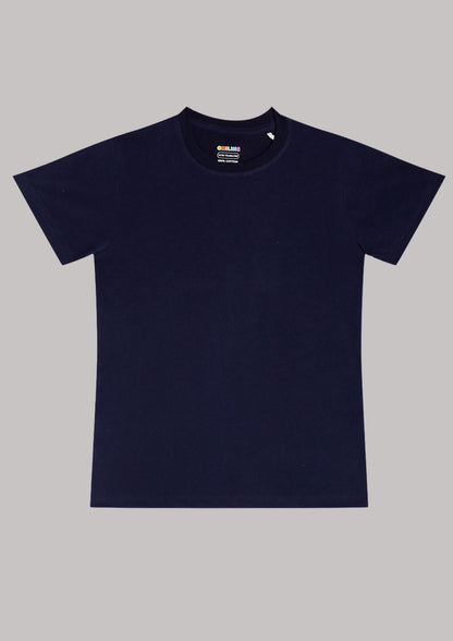 CHILINS Kids’ Dark Blue Cotton T‑Shirt – Soft Crew‑Neck Everyday Wear