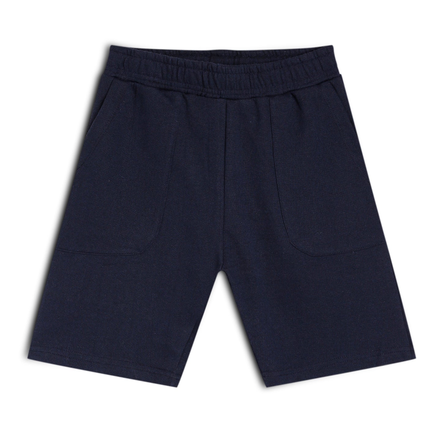 Boy's Cotton Bermuda Shorts with Trending Pocket Design – Blue