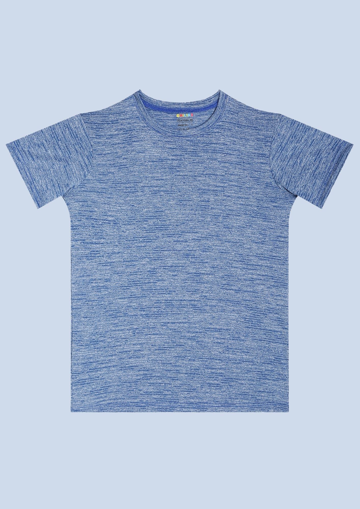 CHILINS Kids’ Blue Dry‑Fit Sports T‑Shirt – Lightweight Activewear for School & Outdoor Sports