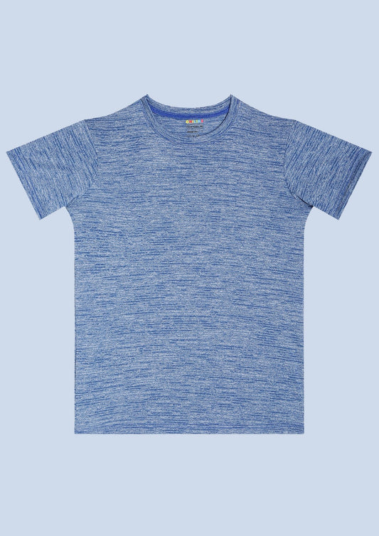 CHILINS Kids’ Blue Dry‑Fit Sports T‑Shirt – Lightweight Activewear for School & Outdoor Sports