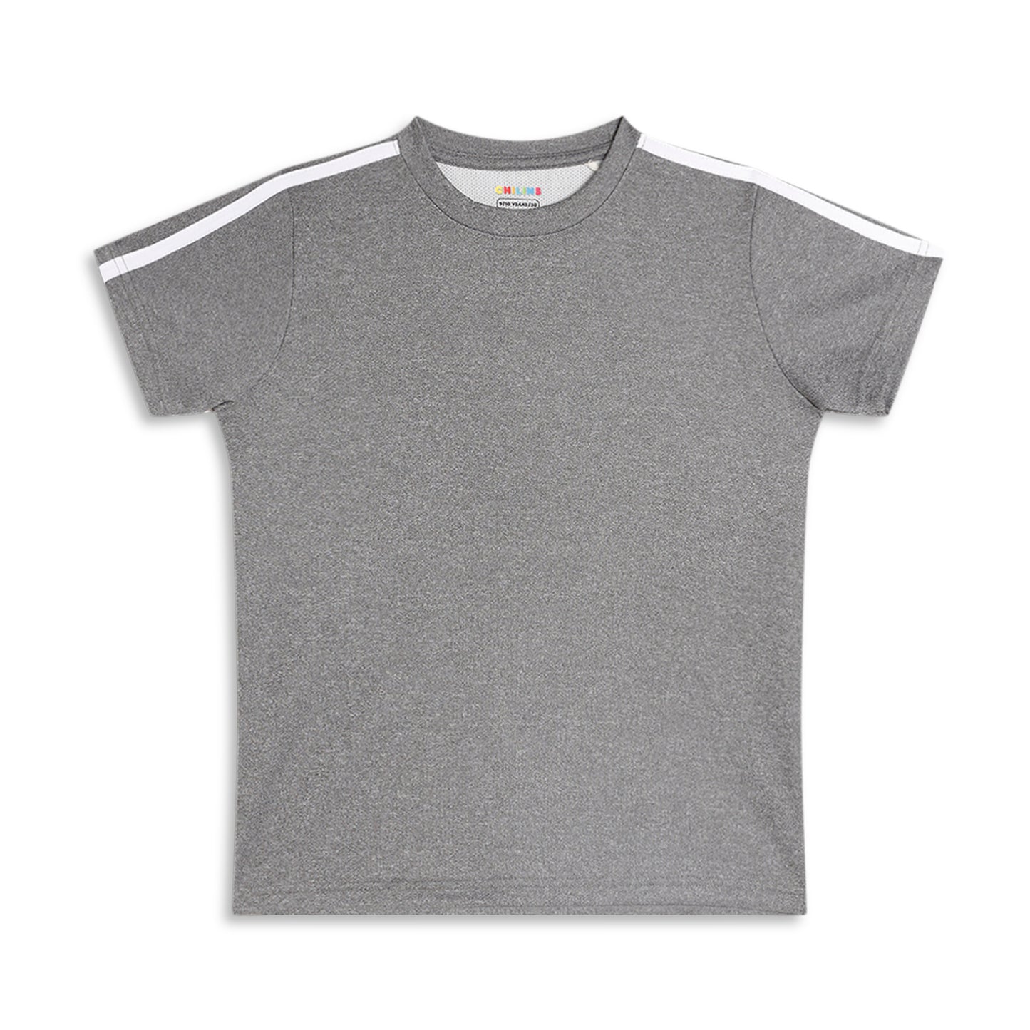 Kids Sports Wear Dryfit Active Wear Tshirt Grey