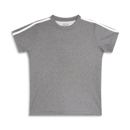 Kids Sports Wear Dryfit Active Wear Tshirt Grey