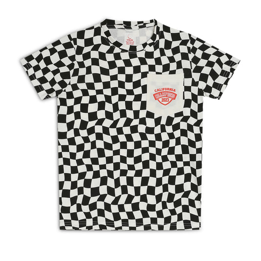 Kids Boy's Girls Regular Round Neck Cotton Fit T-Shirt White Black