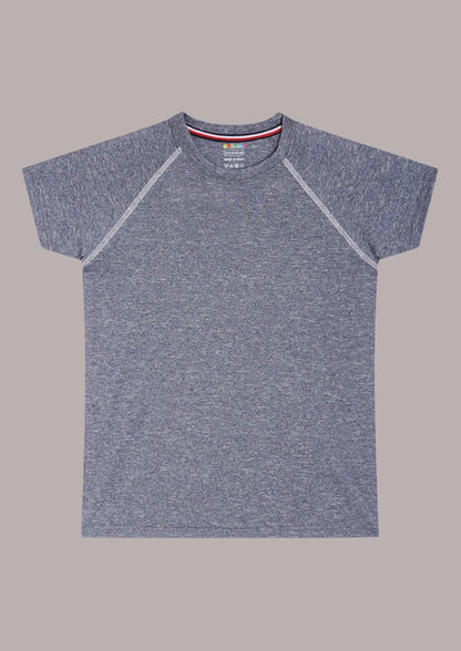 CHILINS Kids’ Dark Gray Dry‑Fit Sports T‑Shirt – Activewear for School & Outdoor Sports