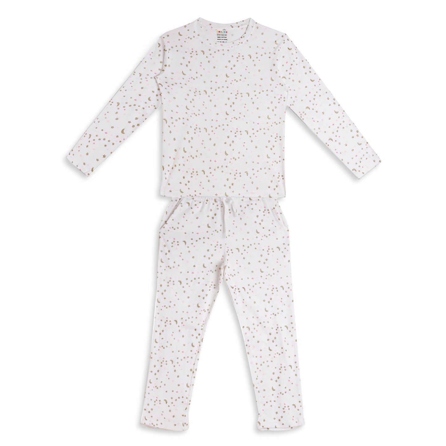 Kids Christmas Special Tshirt Pyjama Set Cotton