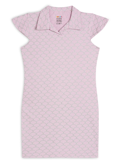 CHILINS Girls Pure Cotton Casual Dress – Golden Print