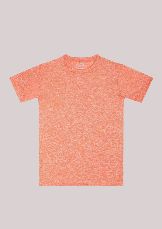 CHILINS Kids’ Orange Dry‑Fit Sports T‑Shirt – Activewear for School & Outdoor Sports