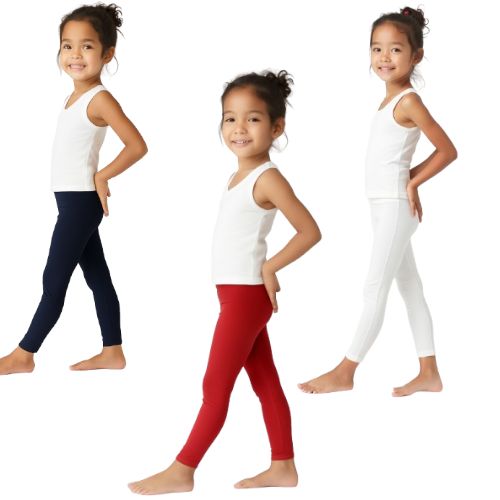 Lycra Cotton Legging for Girls Blue,Red,White