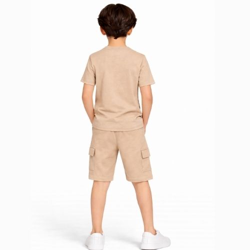 CHILINS Boys Oversize Relax Fit T-Shirt & Shorts Set – Casual Comfort Wear