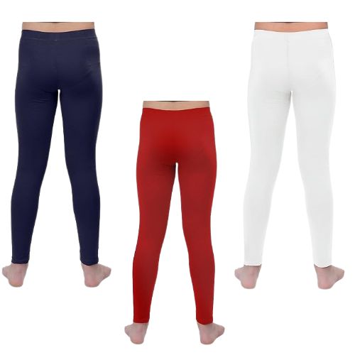 Lycra Cotton Legging for Girls Blue,Red,White