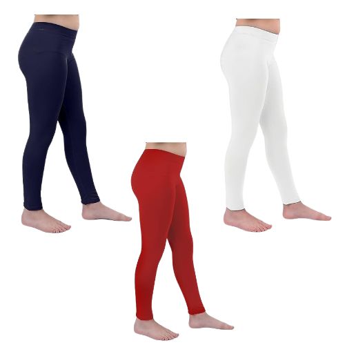 Lycra Cotton Legging for Girls Blue,Red,White