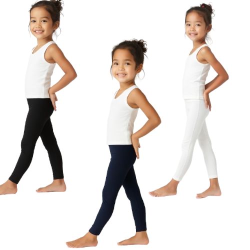 Lycra Cotton Legging for Girls Black,Blue,White