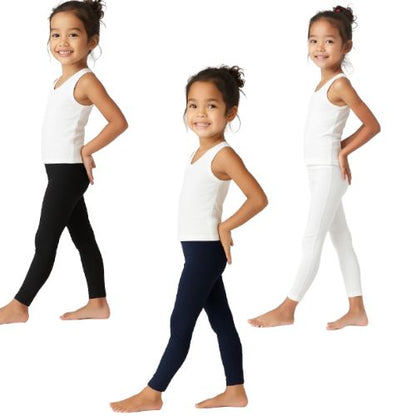 Lycra Cotton Legging for Girls Black,Blue,White