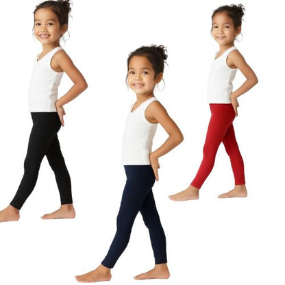Lycra Cotton Legging for Girls Black,Blue,Red