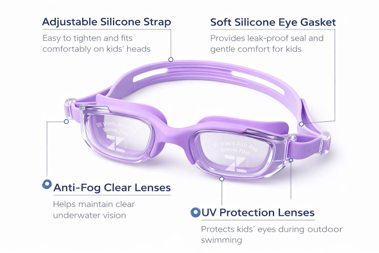 Swimming Goggles for Kids Boys Girls