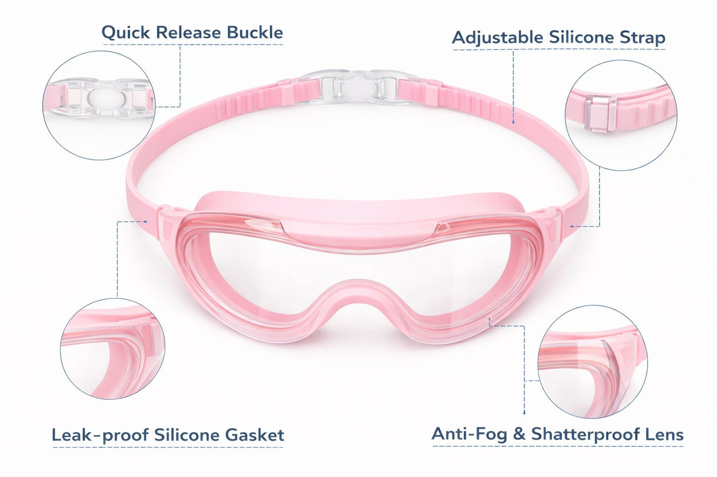 Swimming Goggles for Kids Boys Girls