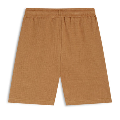 Boy's Cotton Bermuda Shorts with Trending Pocket Design – Brown