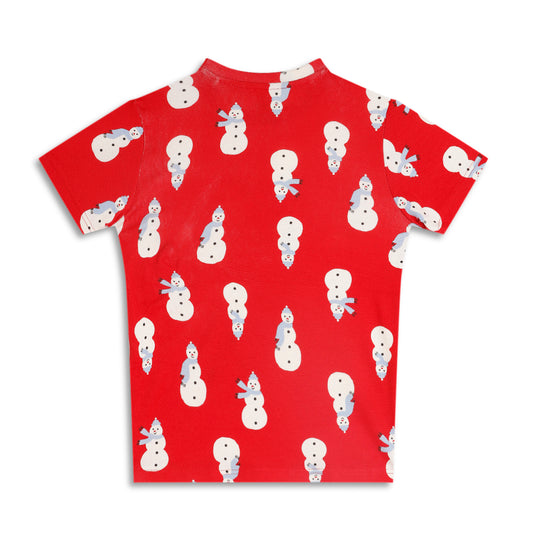 Boys Girls Christmas Special Round Neck Cotton Tshirt