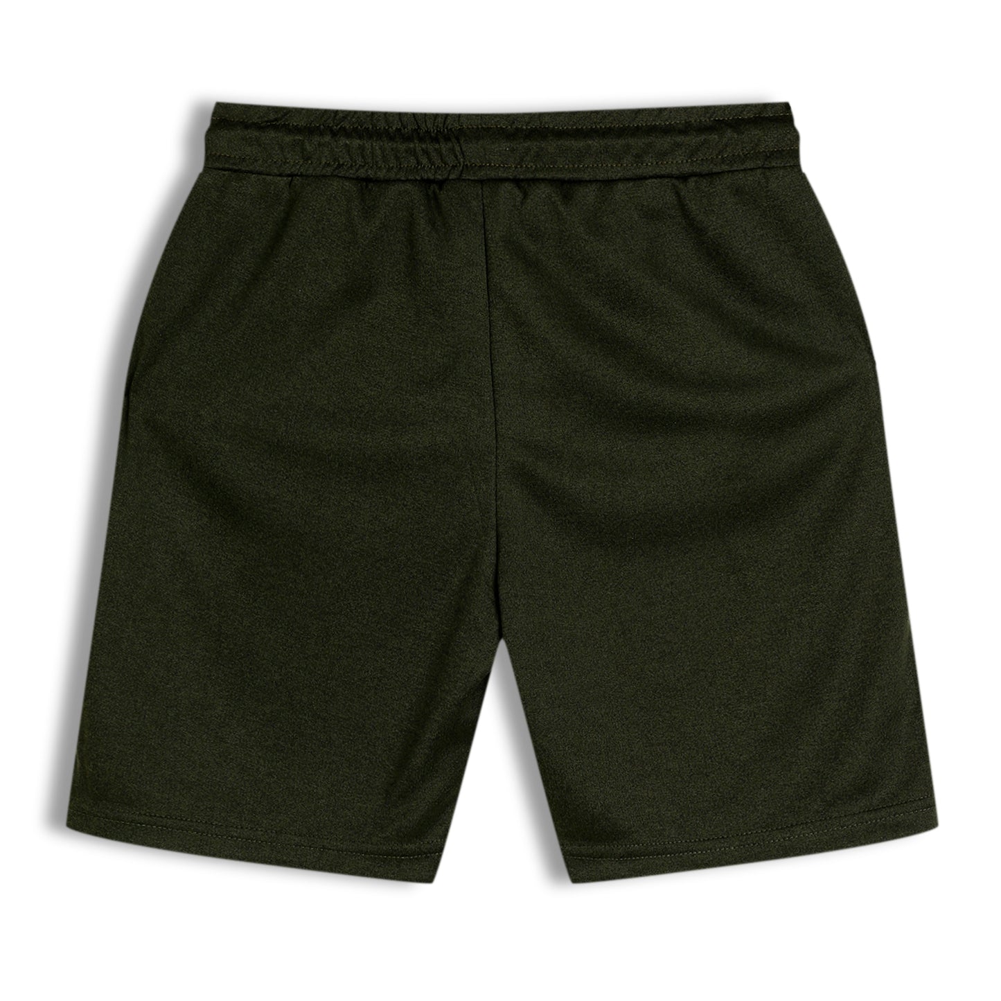 CHILINS Kids Dry Fit Sports Shorts | Dark green Activewear Shorts with Drawstring
