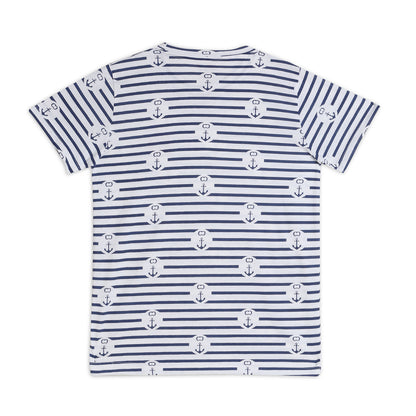 Boy Cotton Regular Fit Printed T-Shirt - Half Sleeve - Round Neck | White Arrow