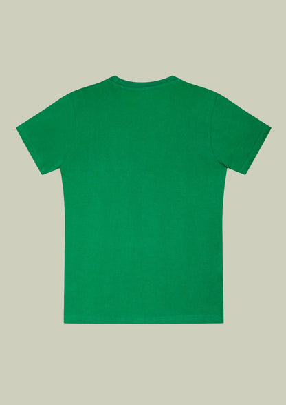 CHILINS Kids’ Green Cotton T‑Shirt – Soft Crew‑Neck Everyday Wear