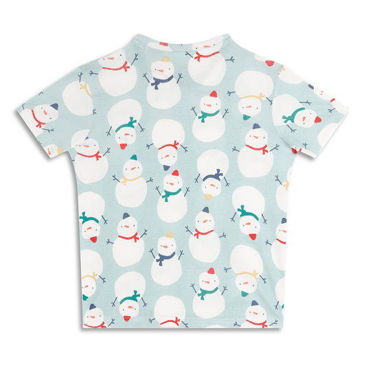 Boys Girls Christmas Special Round Neck Cotton Tshirt