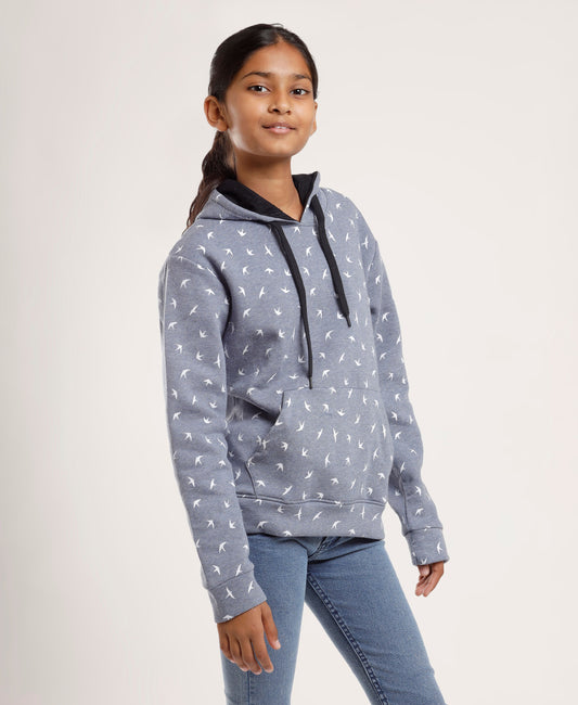 Printed Hoodie Sweatshirt for Girls Cotton Long Sleeve Winter Hoodie Graphic Trendy Fashion Wear