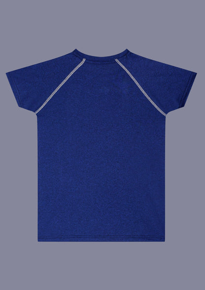 CHILINS Kids’ Blue Dry‑Fit Sports T‑Shirt – Activewear for School & Outdoor Sports