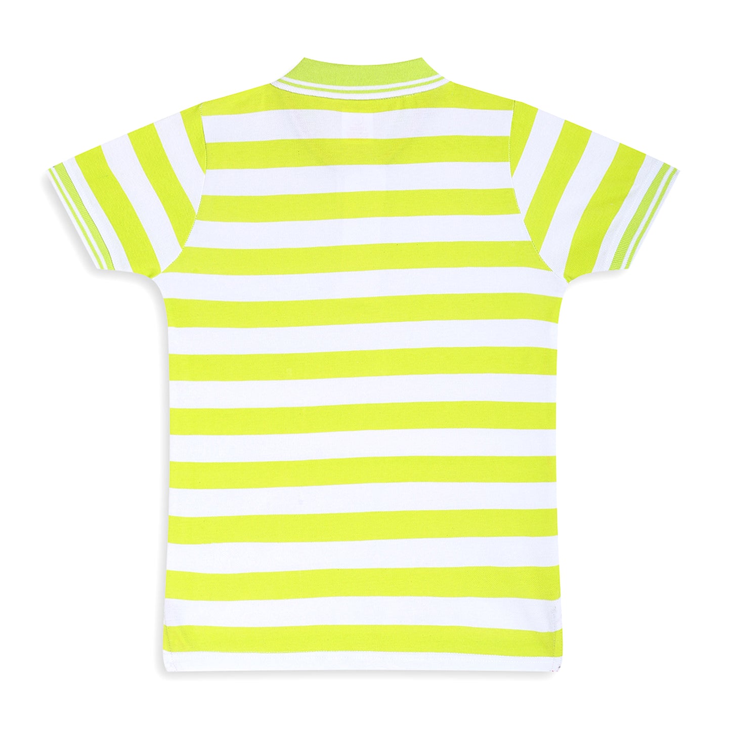 Chilins Kids Striped Polo Tshirt, Color - Green